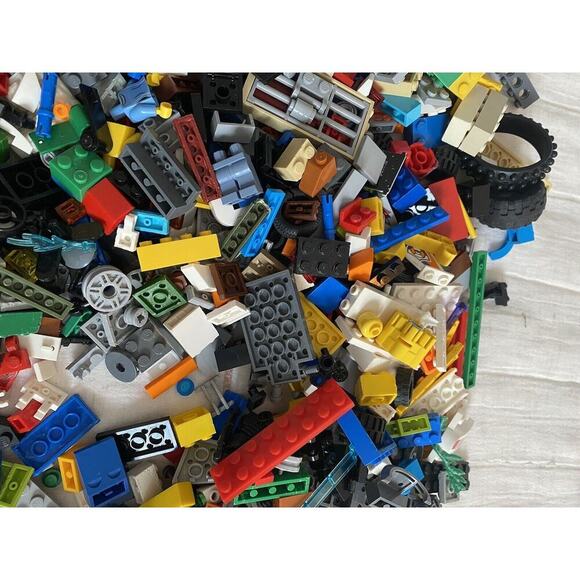 LEGOS Huge Lot Mixed UNSEARCHED 9.5+ lbs Bricks Plates Wheels MIni Figures Figs - Picture 10 of 16